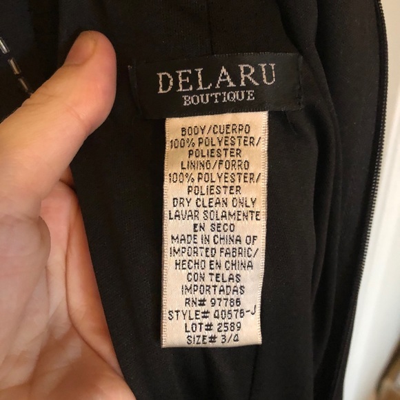 Long Black Formal Open Back Dress - Picture 4 of 4